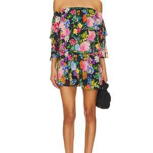 Triple Decker Romper in Midnight Botanical Floral Show Me Your Mumu